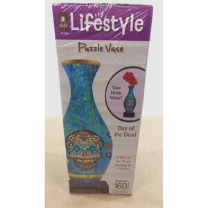Bepuzzled Lifestyle 3D Puzzle Vase - 3 Day of the Dead Designs - Holds Water New